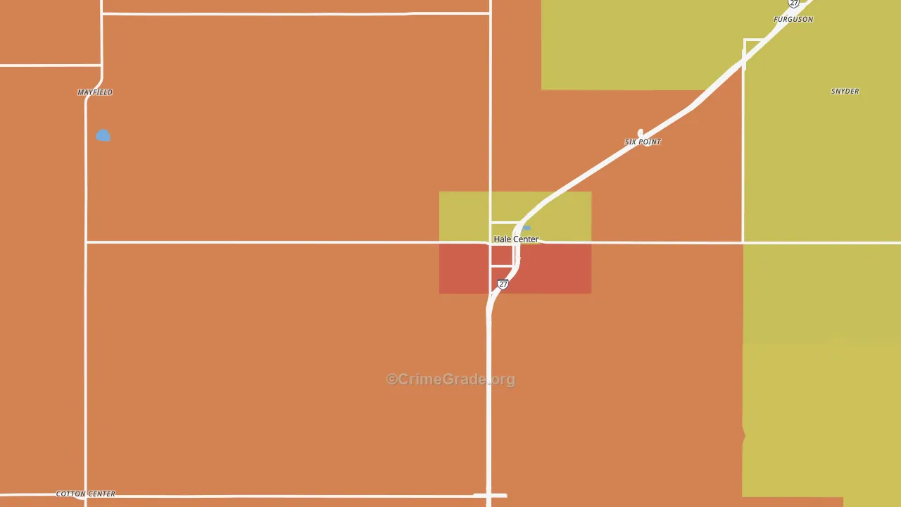 79041, TX Map of Drug-Related Crime Rates