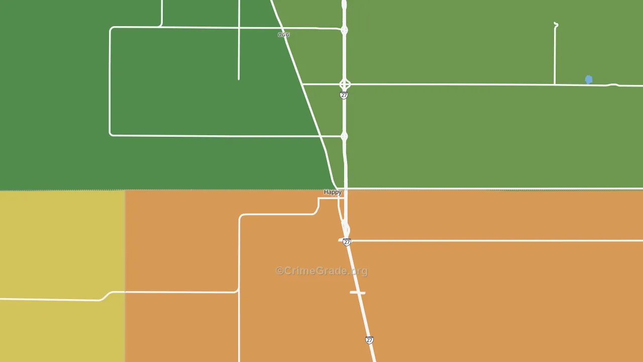 79042, TX Map of Drug-Related Crime Rates