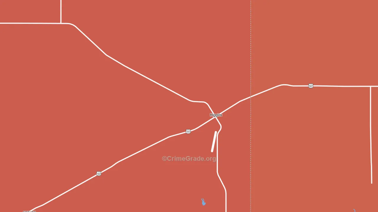 79046, TX Map of Drug-Related Crime Rates
