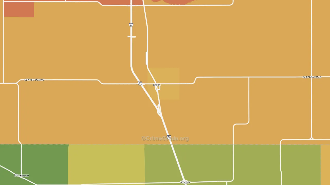 79052, TX Map of Drug-Related Crime Rates