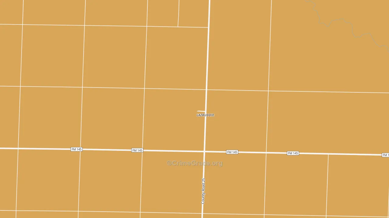 79053, TX Map of Drug-Related Crime Rates