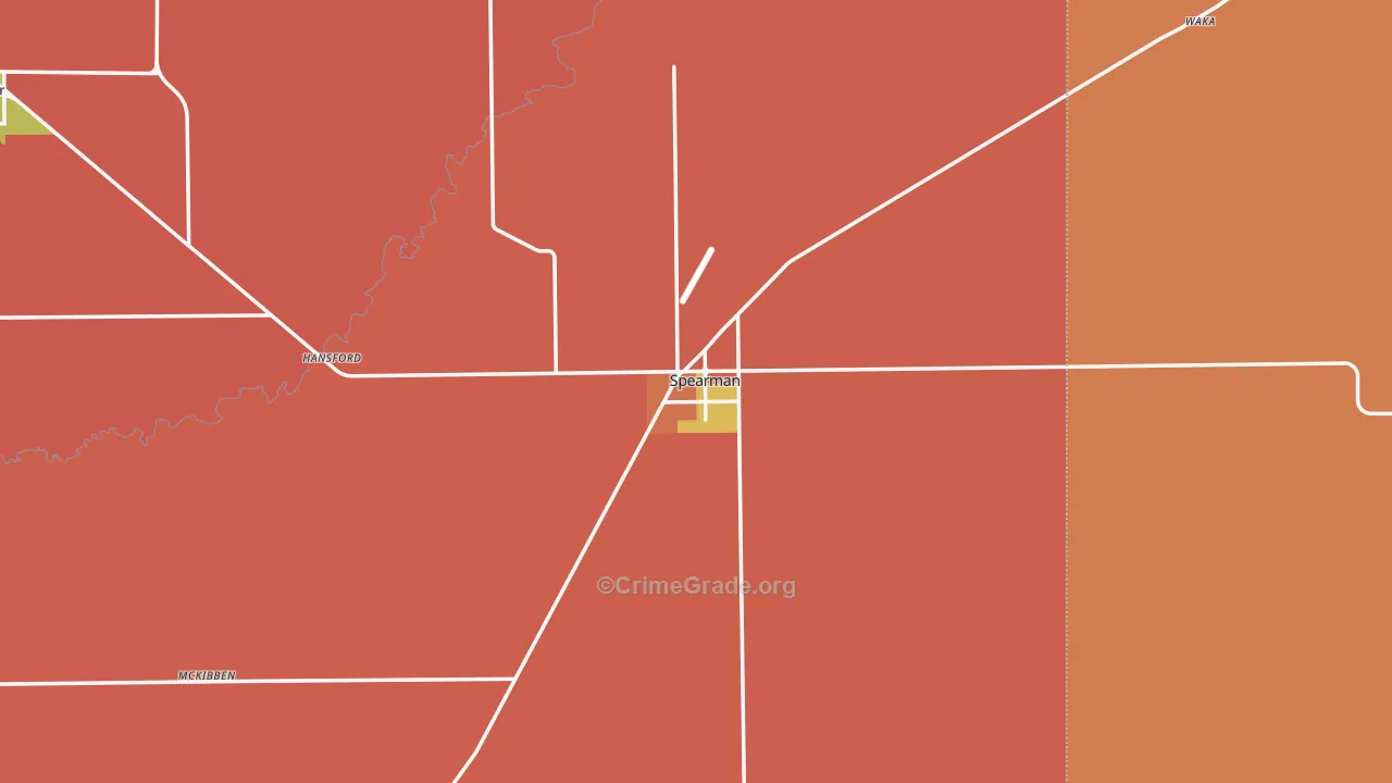 79081, TX Map of Drug-Related Crime Rates
