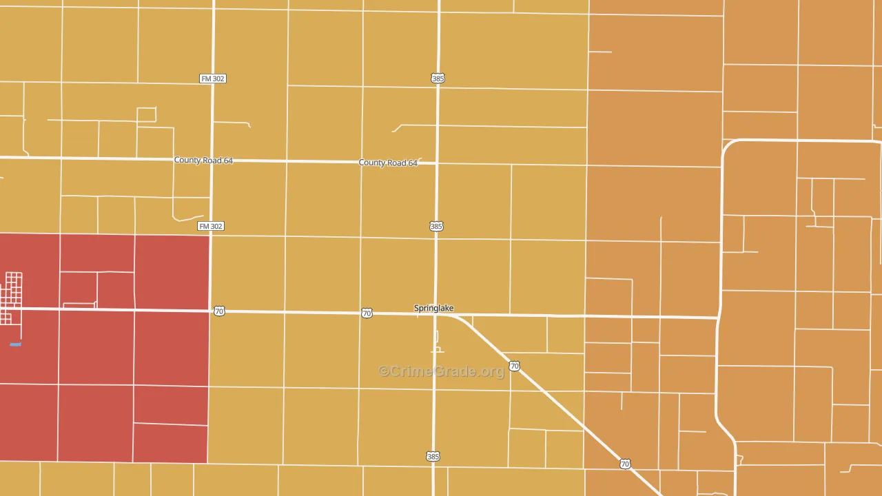 79082, TX Map of Drug-Related Crime Rates