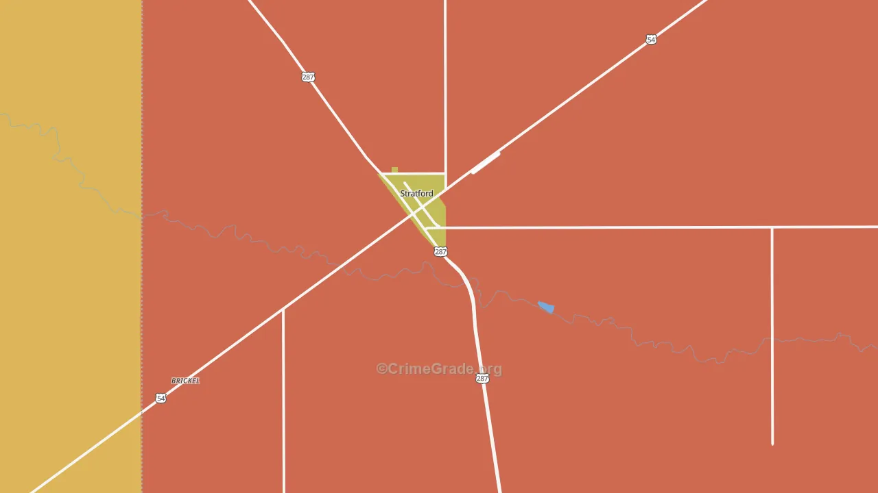 79084, TX Map of Drug-Related Crime Rates