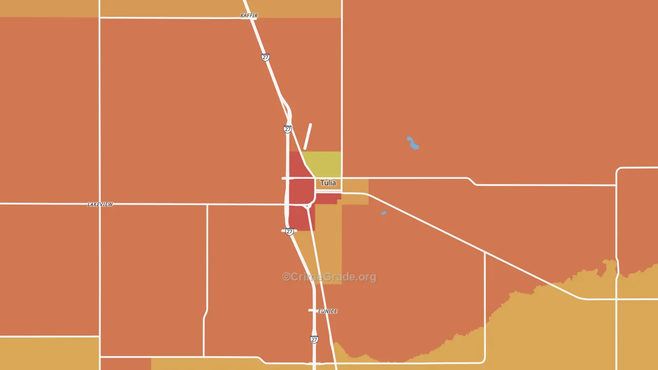 79088, TX Map of Drug-Related Crime Rates