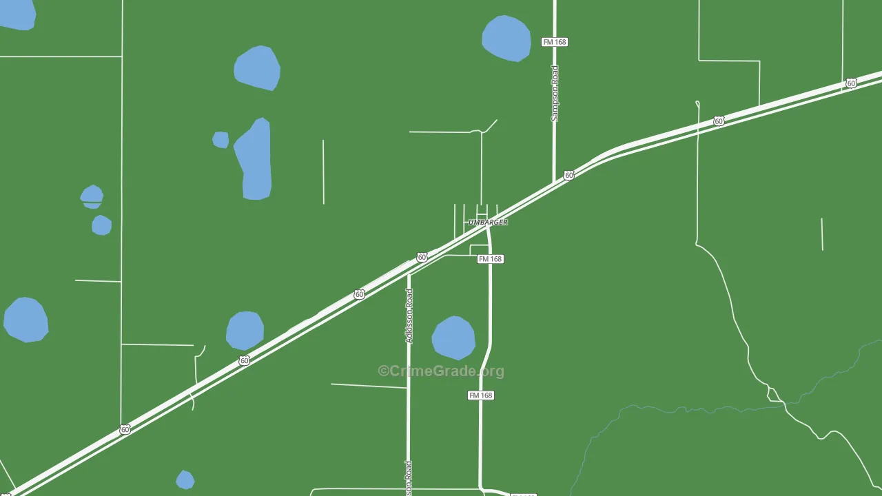 79091, TX Map of Drug-Related Crime Rates
