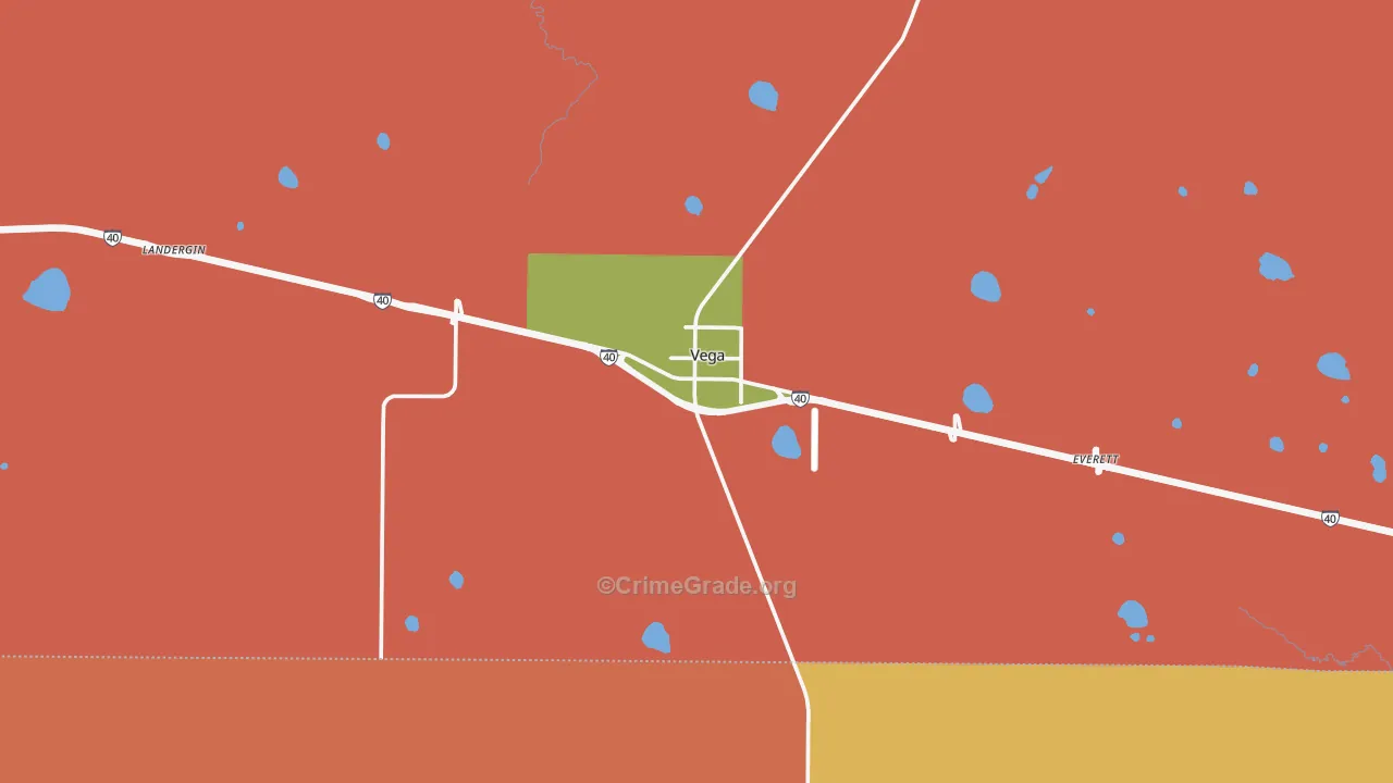 79092, TX Map of Drug-Related Crime Rates