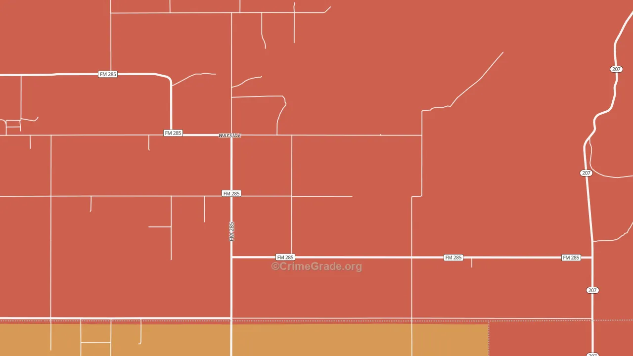 79094, TX Map of Drug-Related Crime Rates