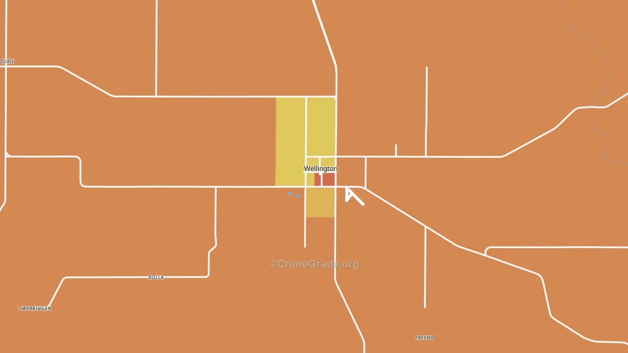 79095, TX Map of Drug-Related Crime Rates