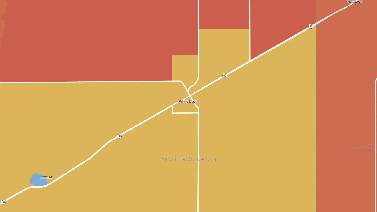 79097, TX Map of Drug-Related Crime Rates