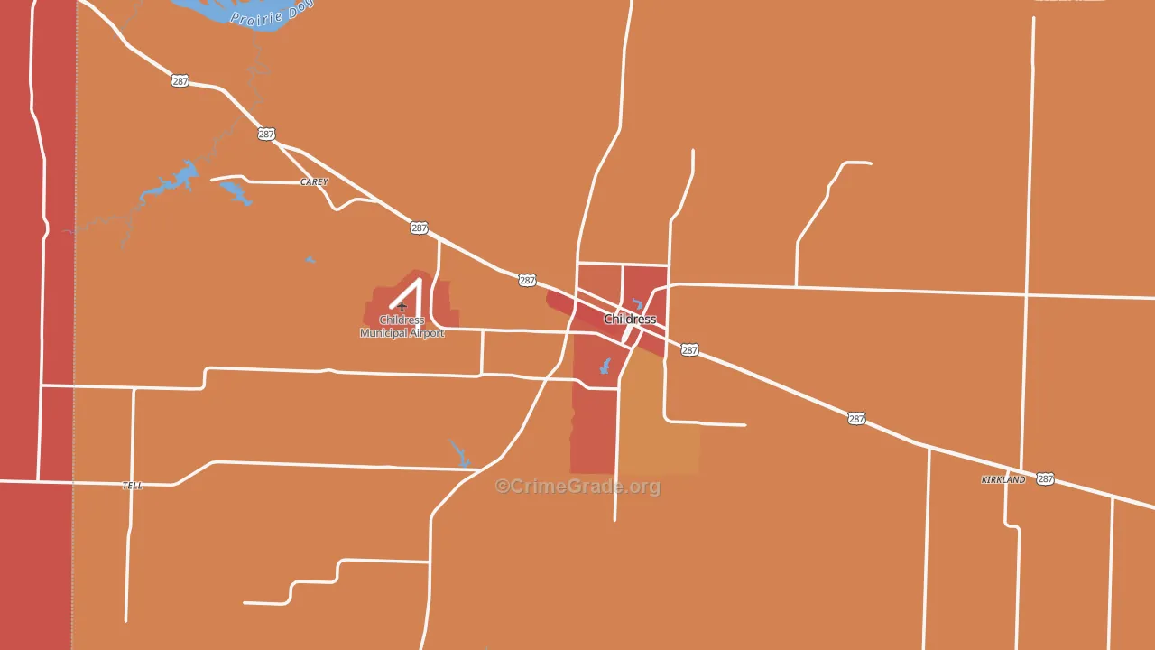 79201, TX Map of Drug-Related Crime Rates