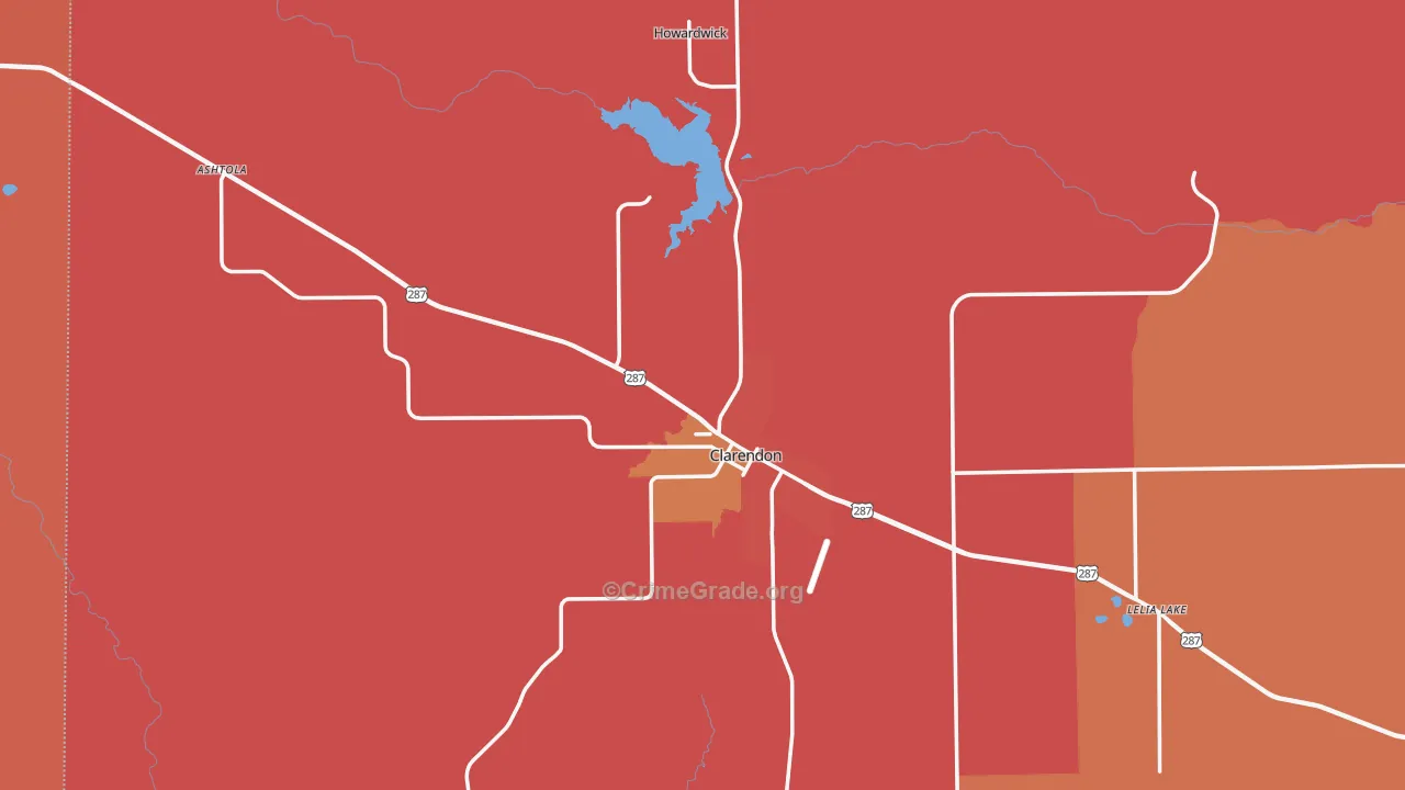 79226, TX Map of Drug-Related Crime Rates