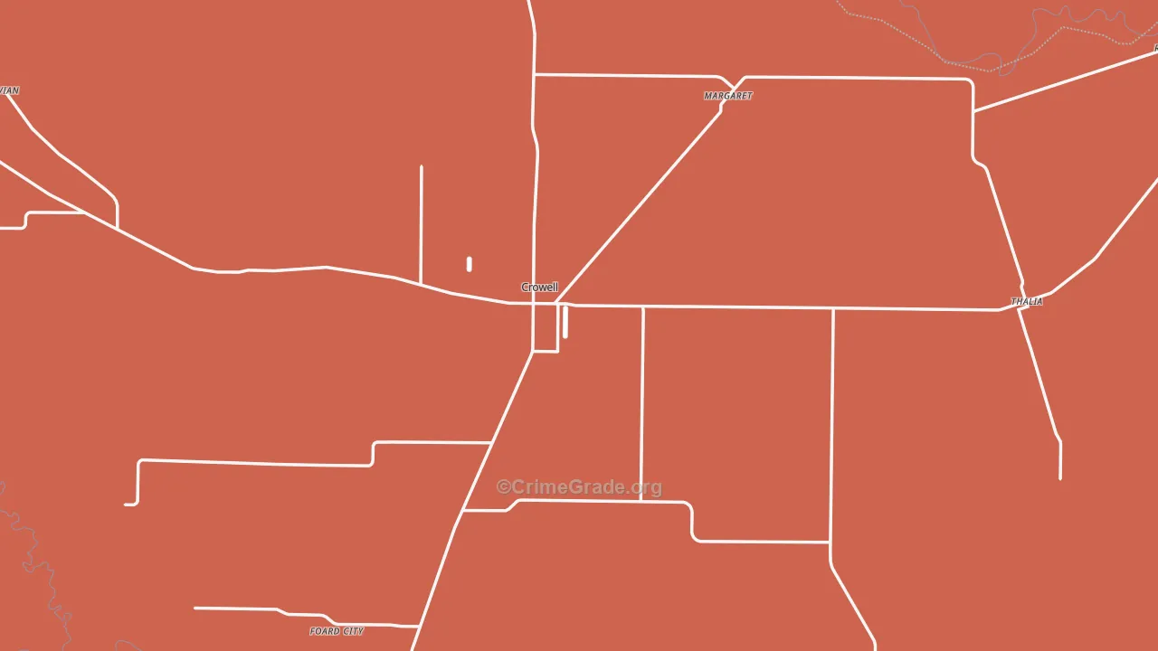 79227, TX Map of Drug-Related Crime Rates