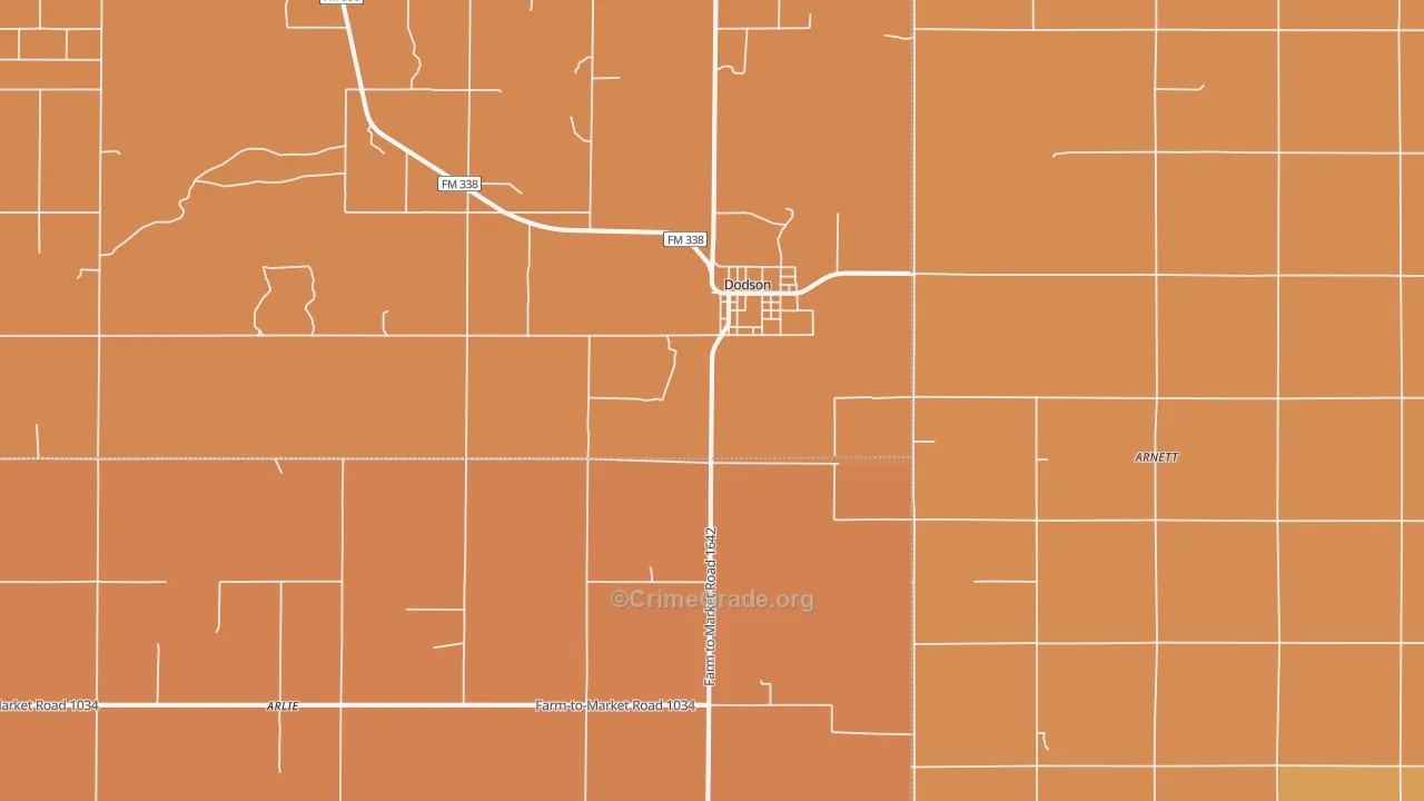 79230, TX Map of Drug-Related Crime Rates