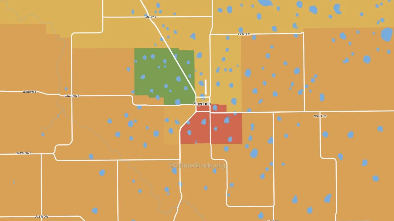 79235, TX Map of Drug-Related Crime Rates
