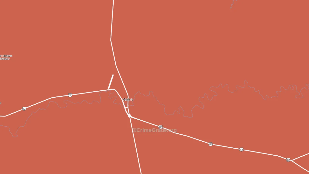 79236, TX Map of Drug-Related Crime Rates