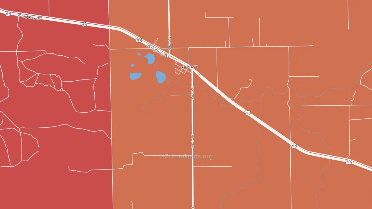 79240, TX Map of Drug-Related Crime Rates