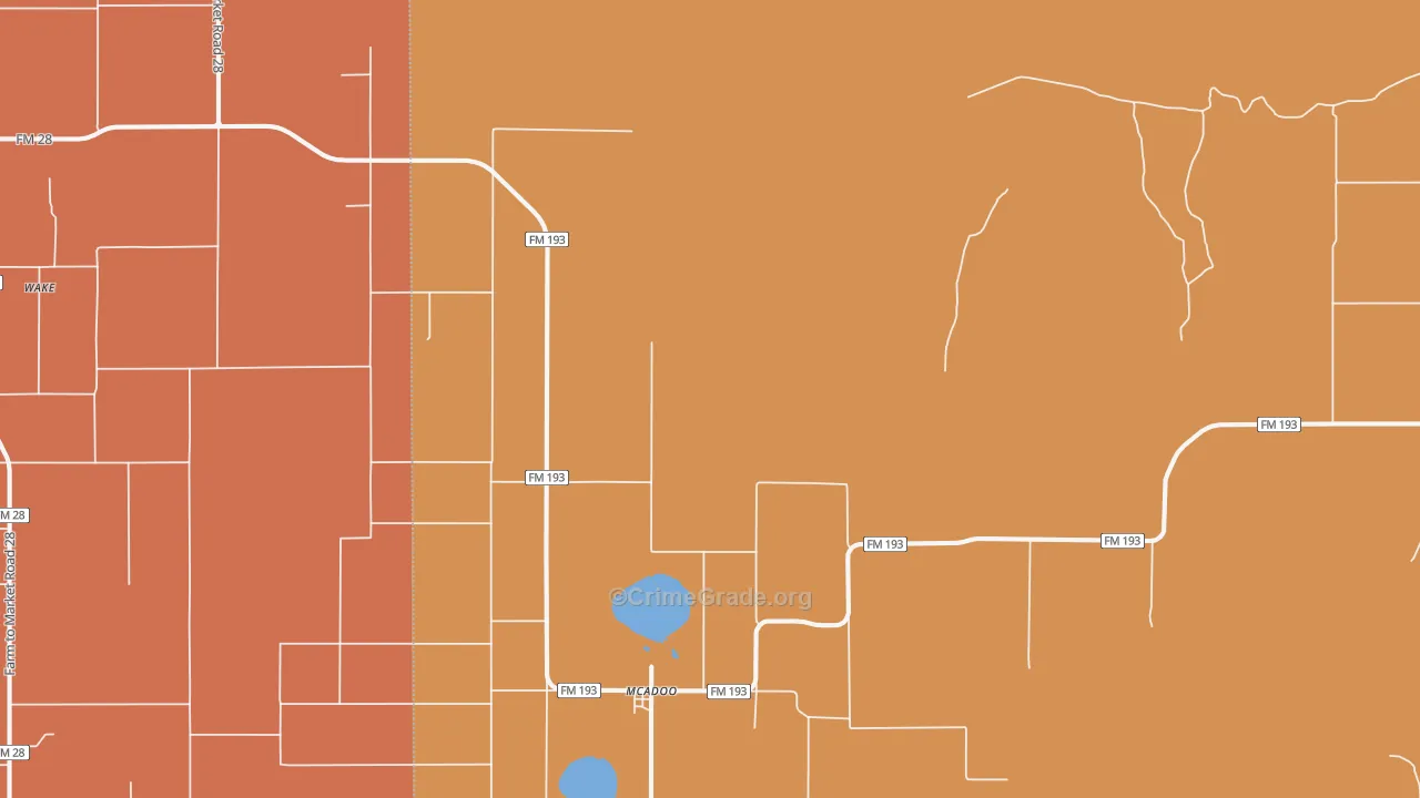 79243, TX Map of Drug-Related Crime Rates