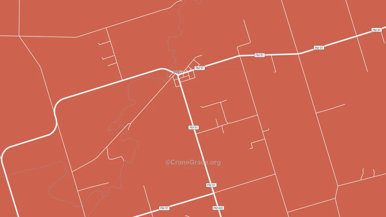 79247, TX Map of Drug-Related Crime Rates