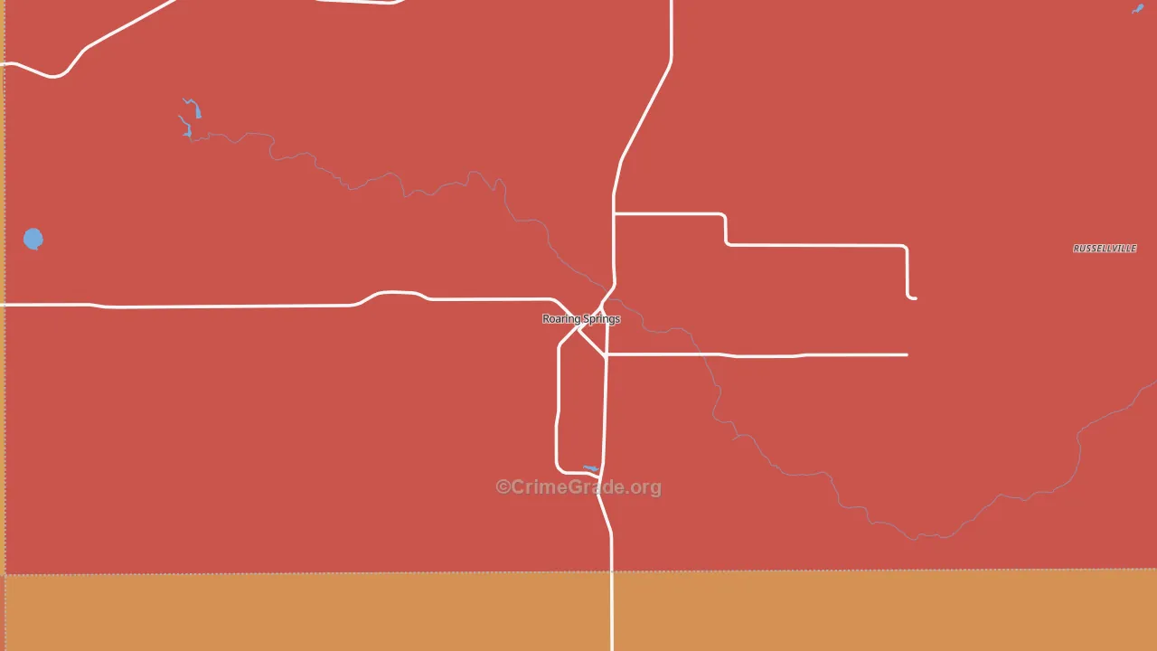 79256, TX Map of Drug-Related Crime Rates