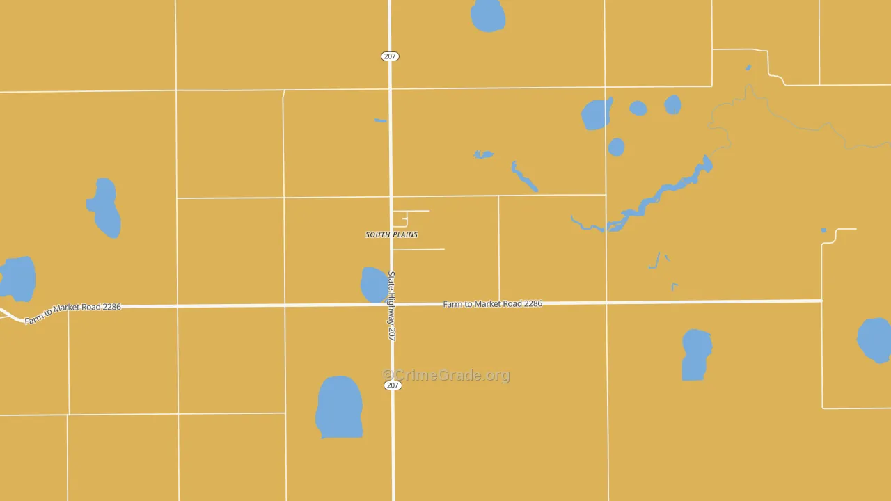 79258, TX Map of Drug-Related Crime Rates