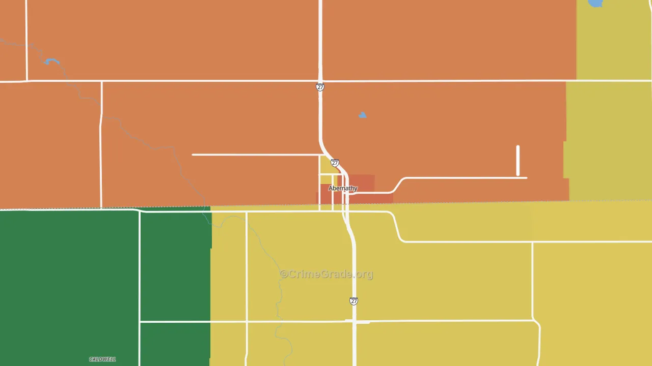 79311, TX Map of Drug-Related Crime Rates