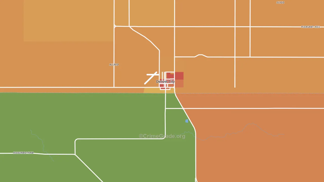 79323, TX Map of Drug-Related Crime Rates