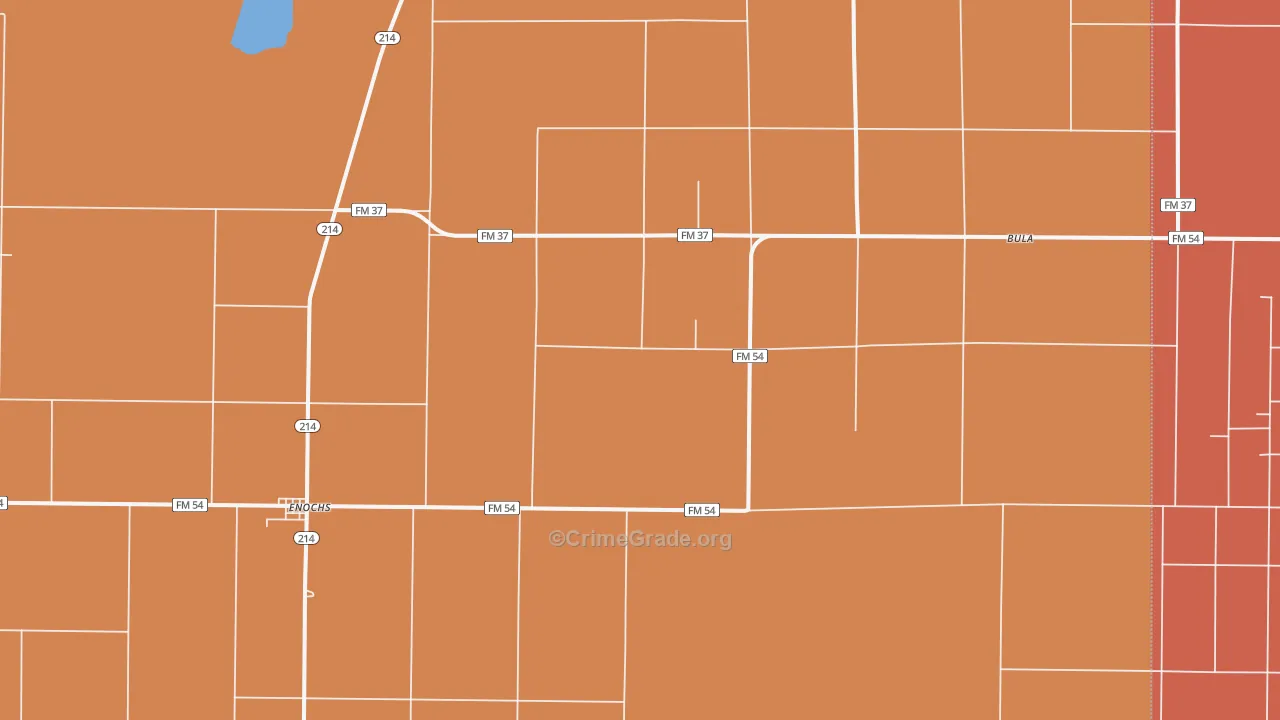 79324, TX Map of Drug-Related Crime Rates