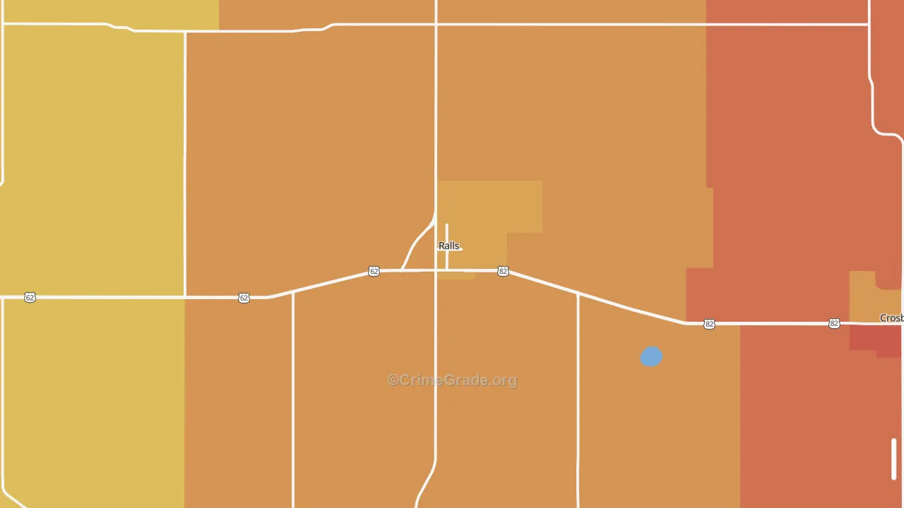 79357, TX Map of Drug-Related Crime Rates