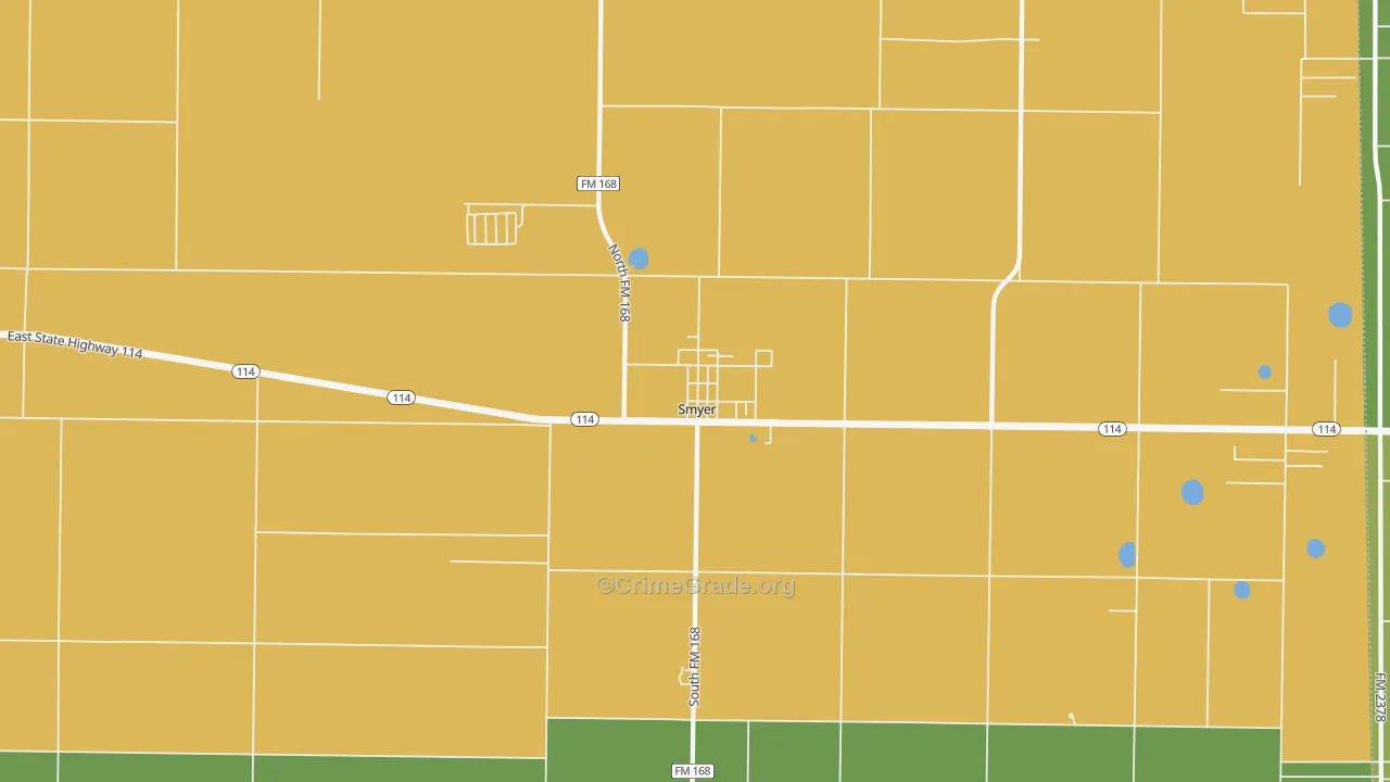 79367, TX Map of Drug-Related Crime Rates