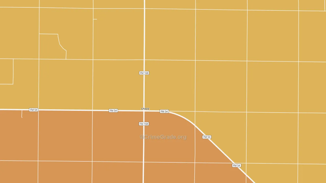 79369, TX Map of Drug-Related Crime Rates