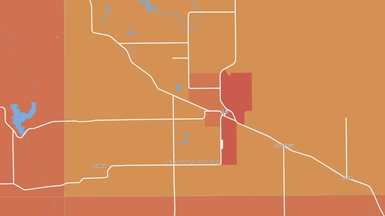 79370, TX Map of Drug-Related Crime Rates