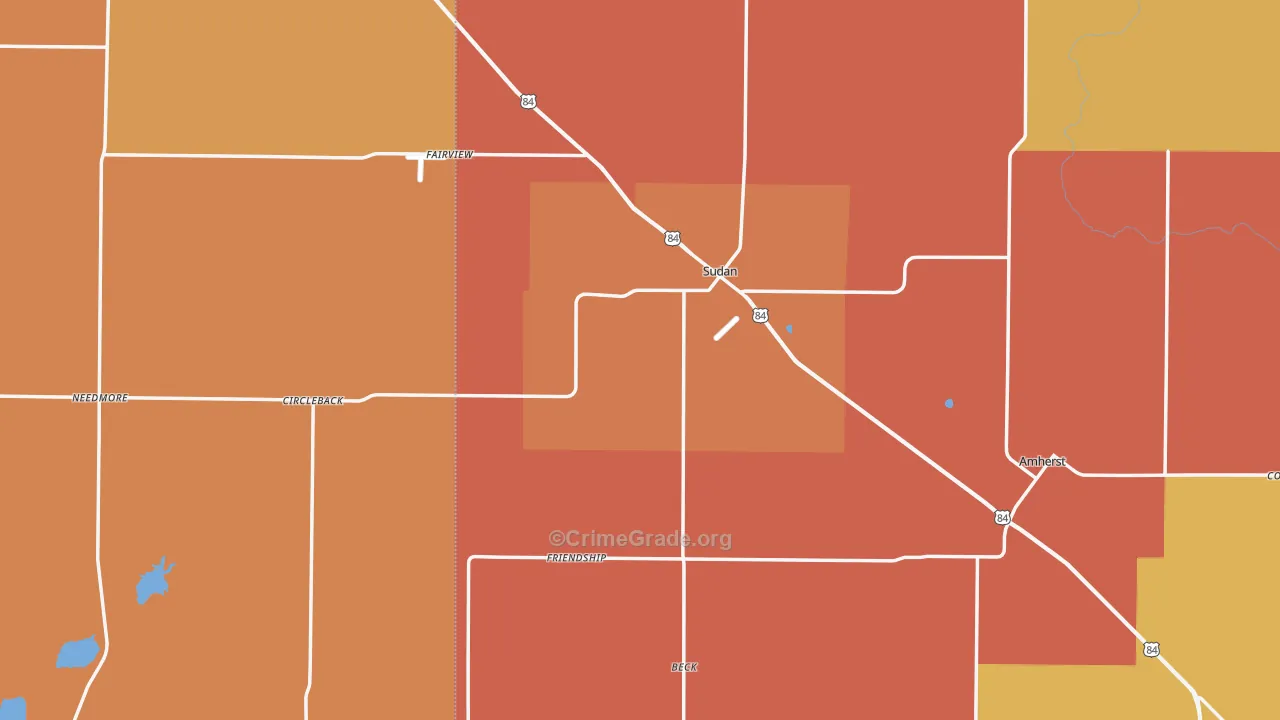 79371, TX Map of Drug-Related Crime Rates