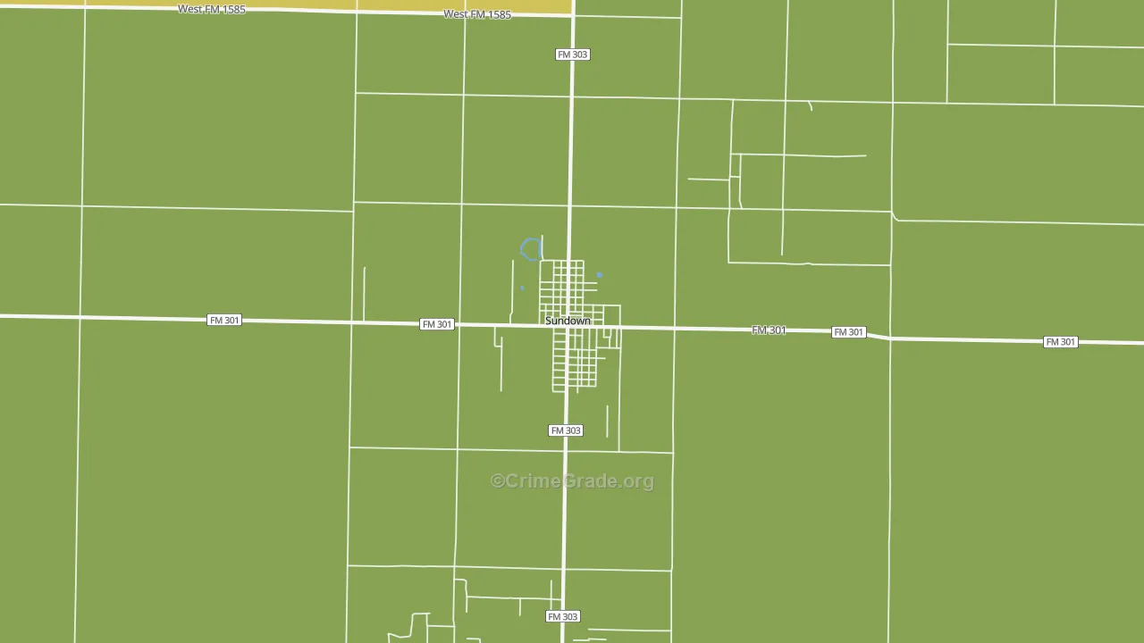 79372, TX Map of Drug-Related Crime Rates