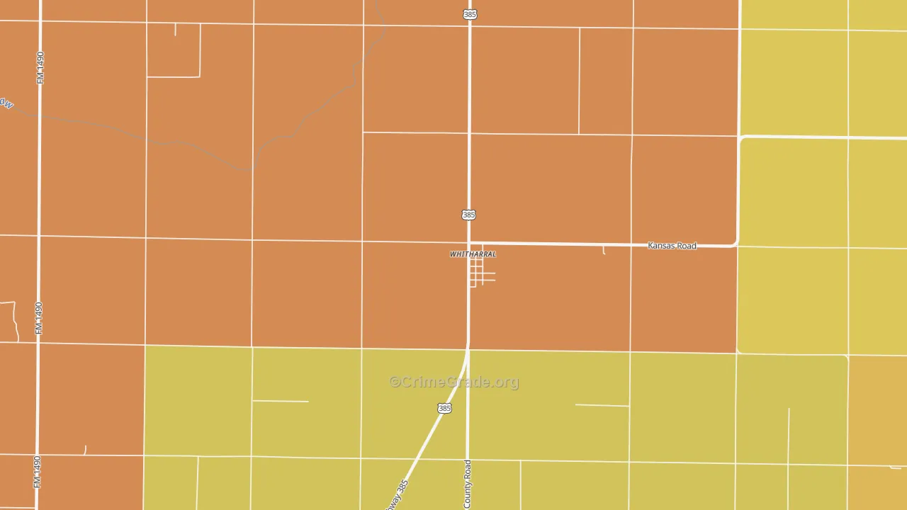 79380, TX Map of Drug-Related Crime Rates