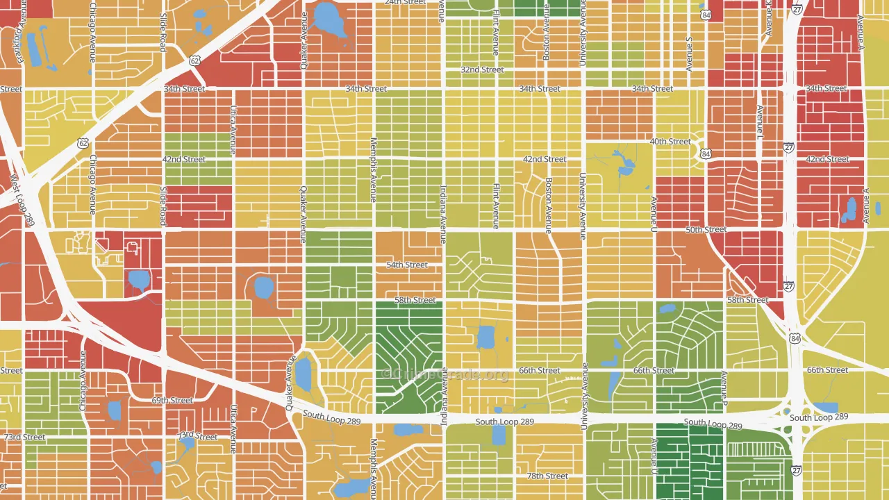 79413, TX Map of Drug-Related Crime Rates