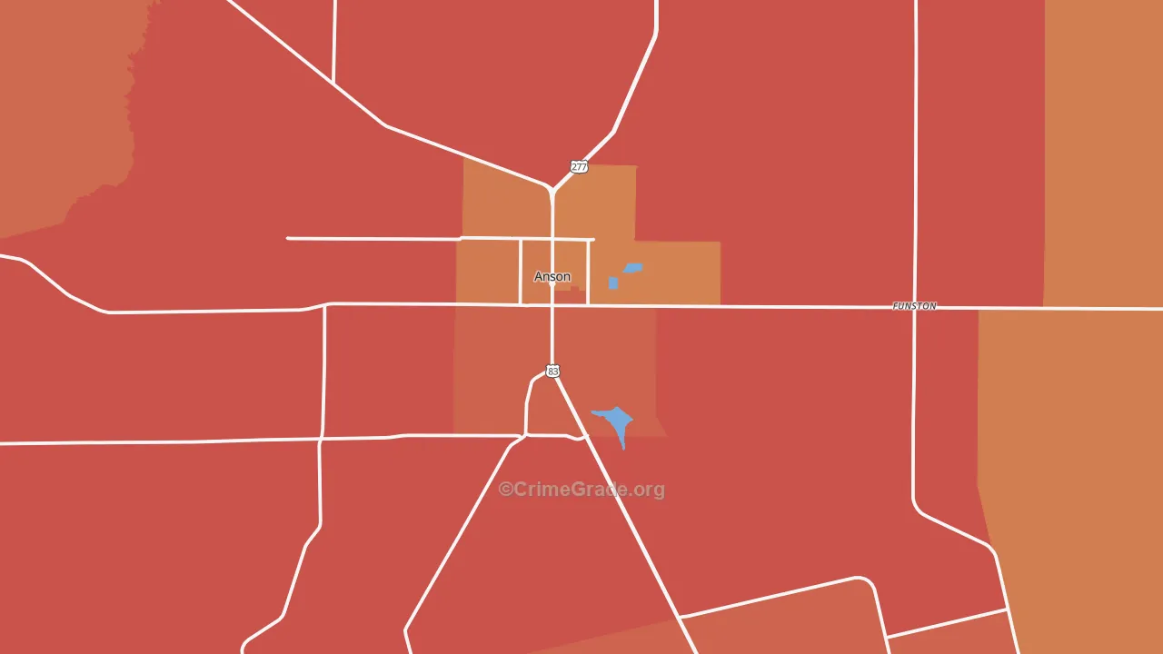 79501, TX Map of Drug-Related Crime Rates