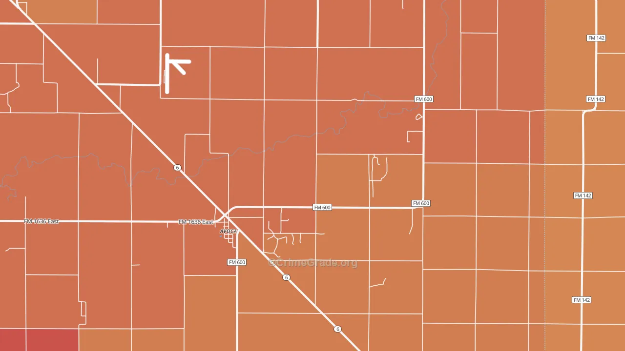 79503, TX Map of Drug-Related Crime Rates