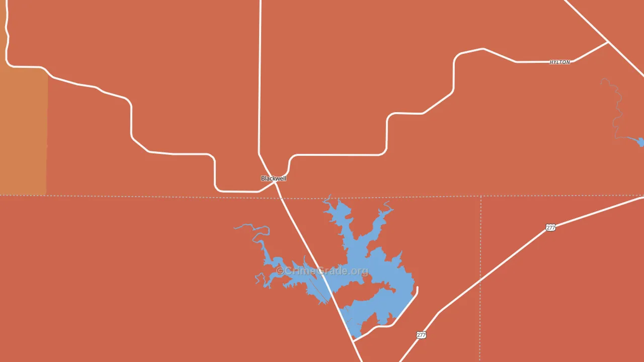 79506, TX Map of Drug-Related Crime Rates