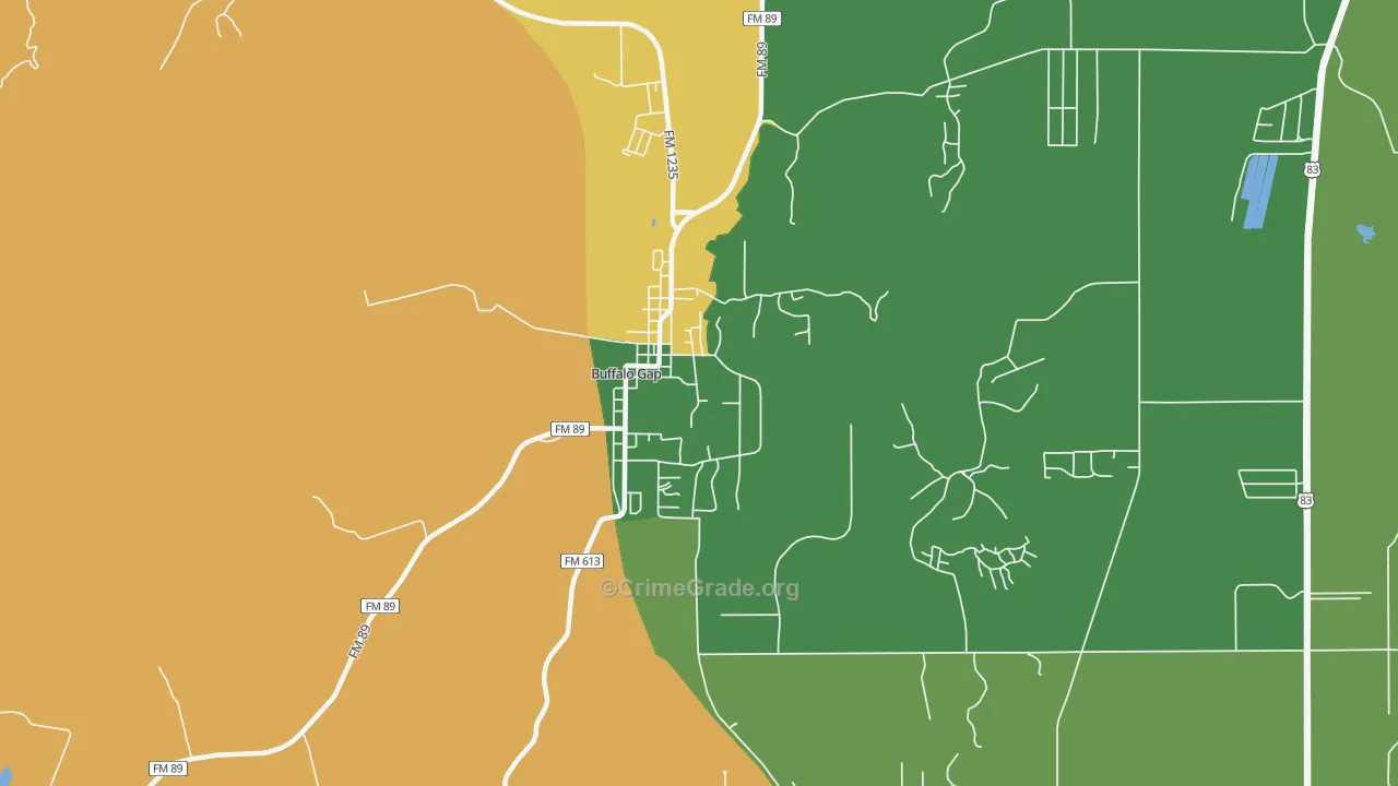 79508, TX Map of Drug-Related Crime Rates