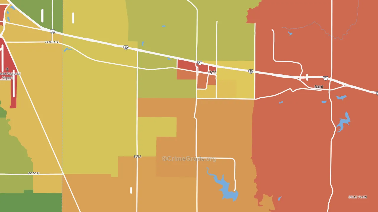 79510, TX Map of Drug-Related Crime Rates
