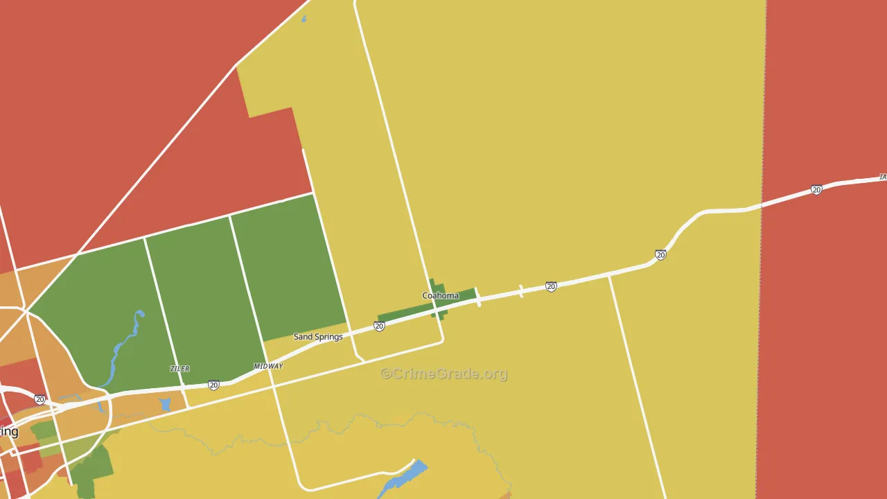 79511, TX Map of Drug-Related Crime Rates