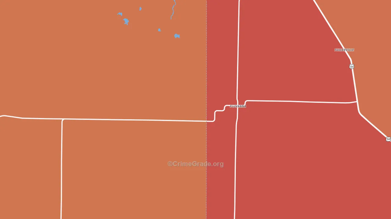79517, TX Map of Drug-Related Crime Rates