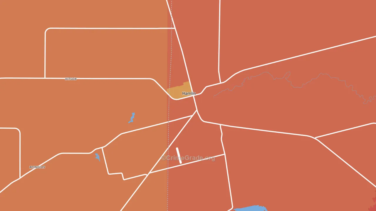 79520, TX Map of Drug-Related Crime Rates