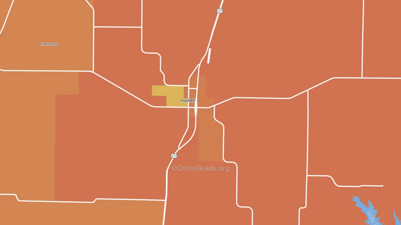 79521, TX Map of Drug-Related Crime Rates
