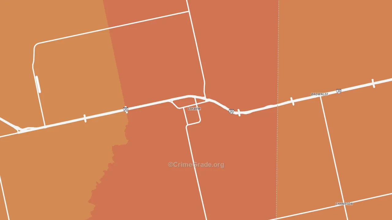 79532, TX Map of Drug-Related Crime Rates