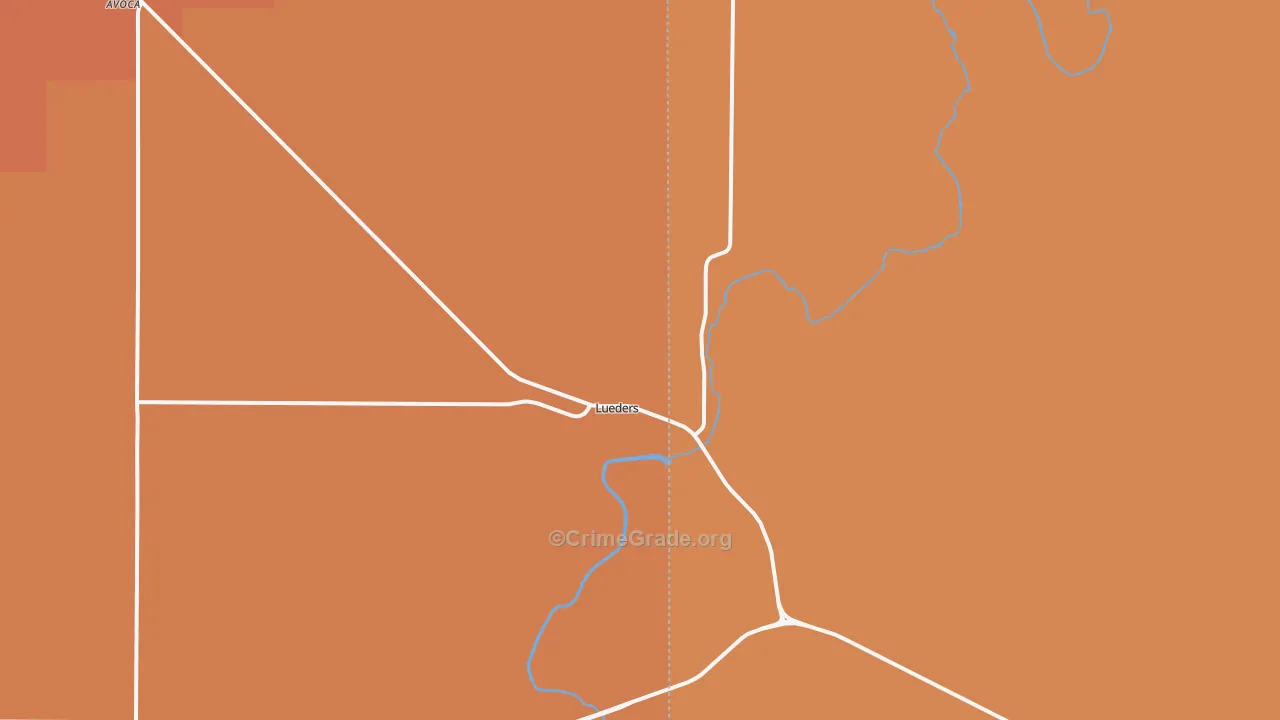 79533, TX Map of Drug-Related Crime Rates