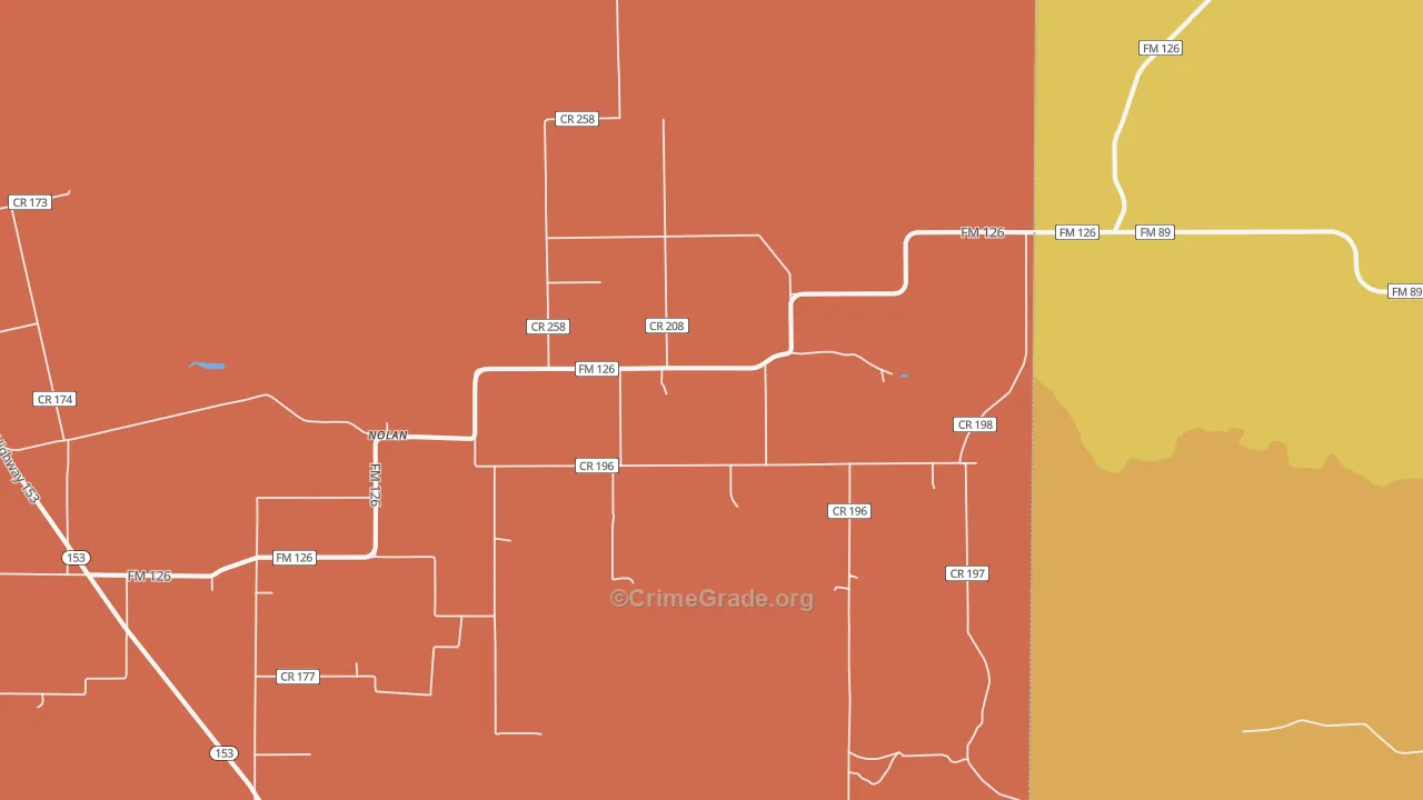 79537, TX Map of Drug-Related Crime Rates