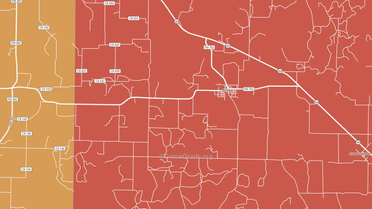 79538, TX Map of Drug-Related Crime Rates
