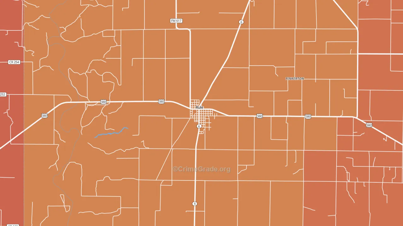 79547, TX Map of Drug-Related Crime Rates